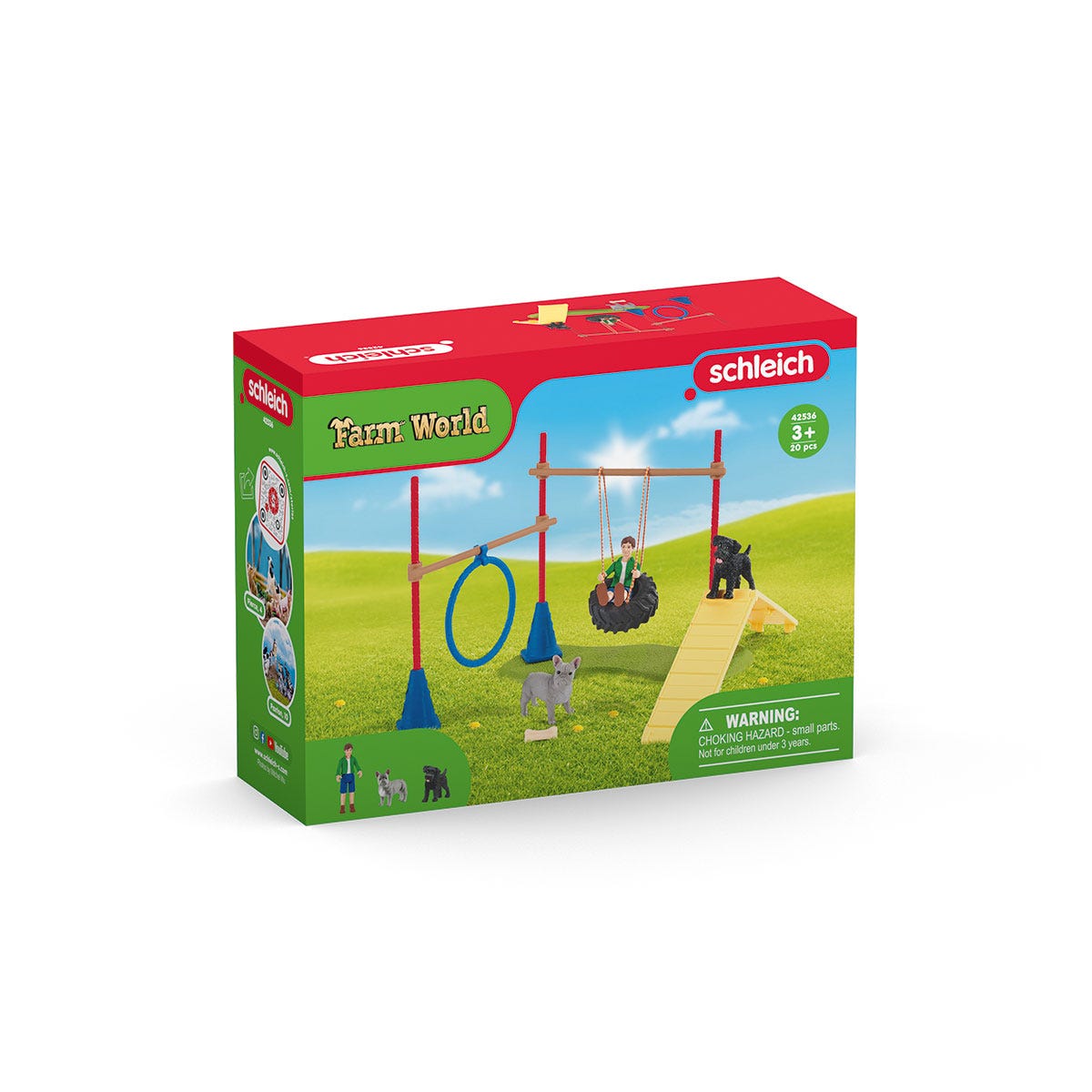 Schleich 42536 - Set Divertissement Pour Chiens Farm World - Figurines Chiens, Bascule, Cerceau - Jouet éducatif 3-8 Ans Divertissement Pour Chiens Schleich Schleich 42536 - Set Divertissement Pour Chiens Farm World - Figurines Chiens, Bascule, Cerceau - Jouet éducatif 3-8 Ans Divertissement Pour Chiens Schleich