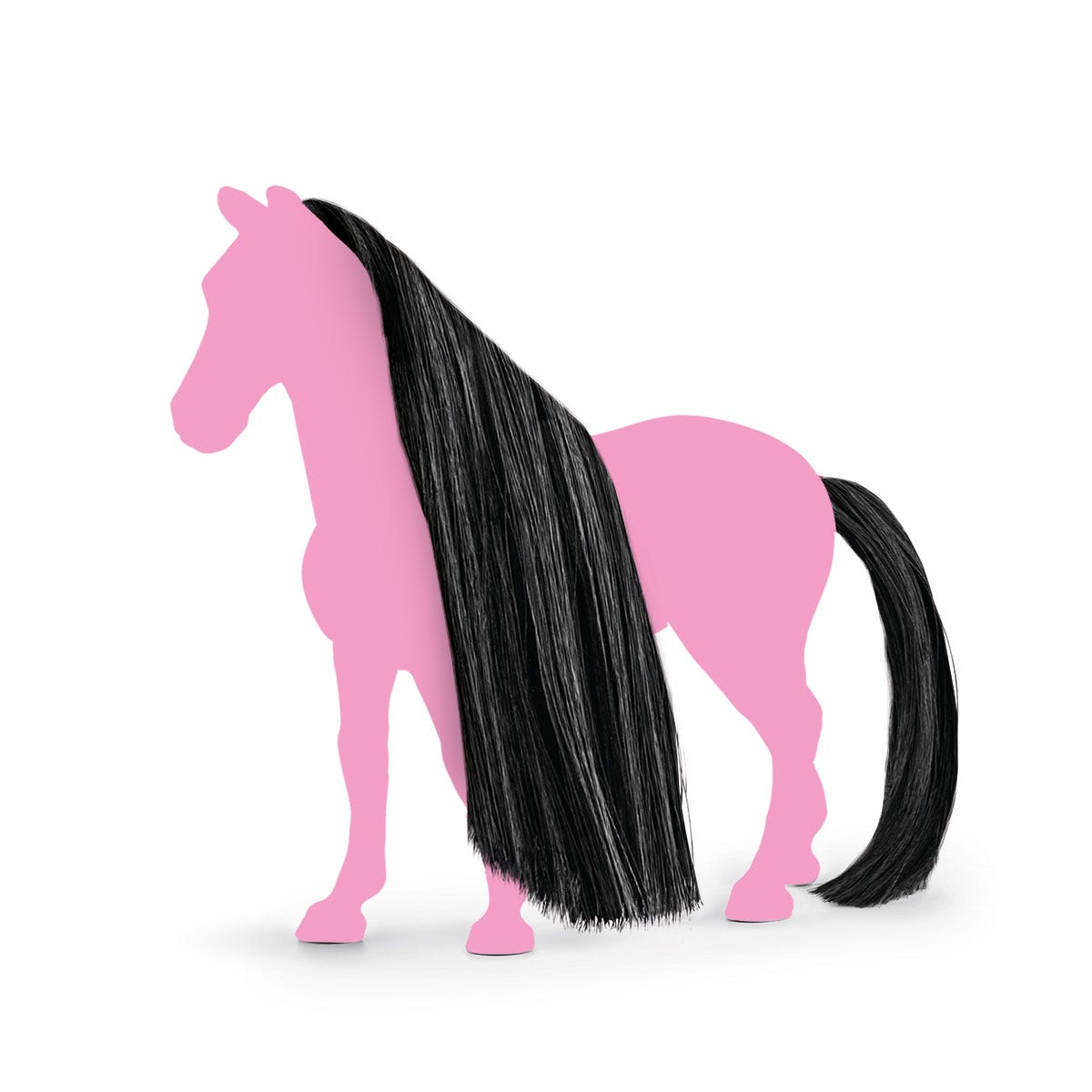 Zwart Beauty Horses haar