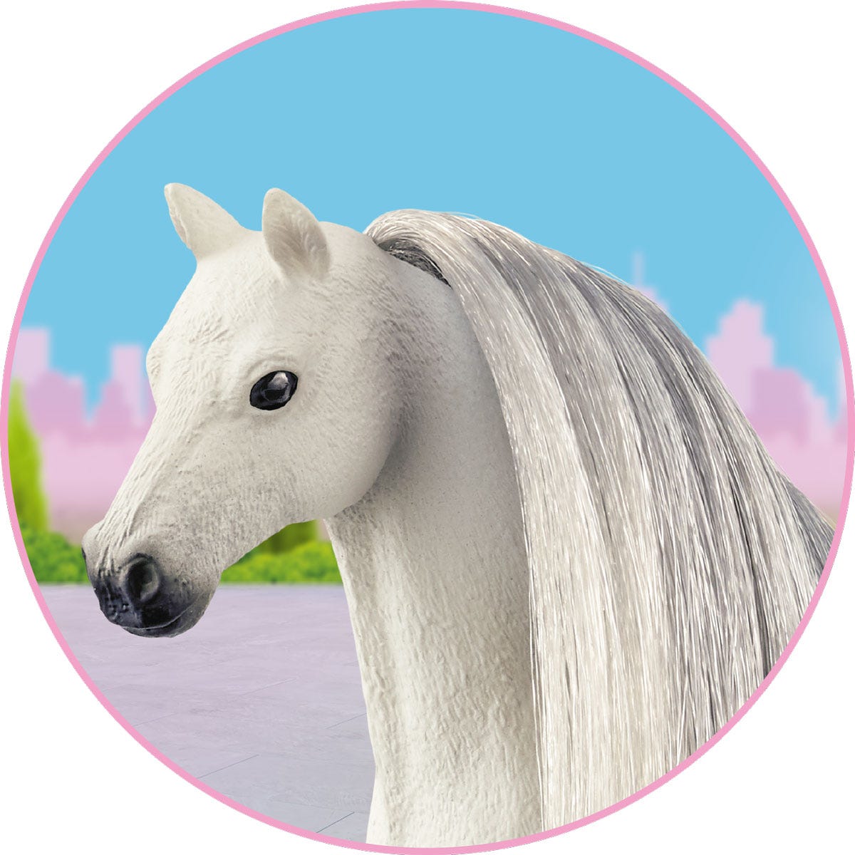 Grijs Beauty Horses haar