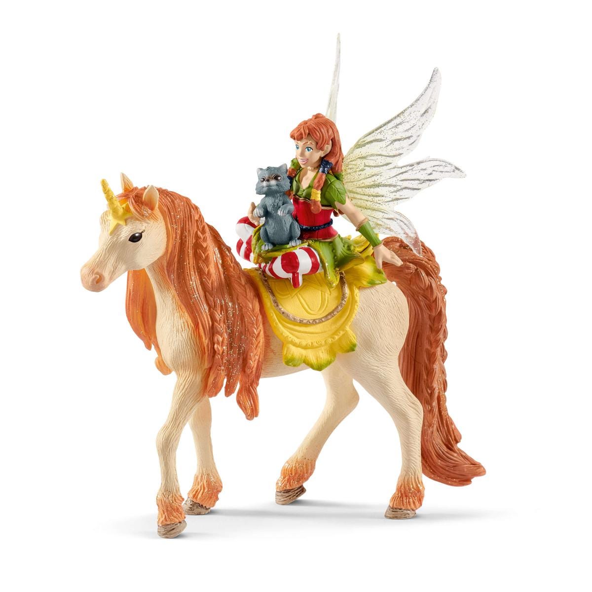 Fée Marween avec une licorne scintillante